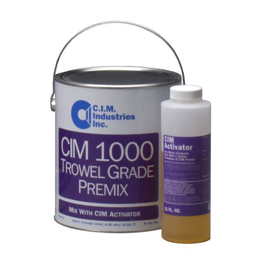 CIM 1000 TG (Trowel Grade) Premix with Activator 1 Gallon Kit