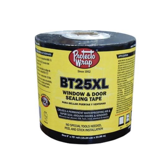 6" x 75' BT25XL&trade; Window & Door Sealing Tape with 4" SER