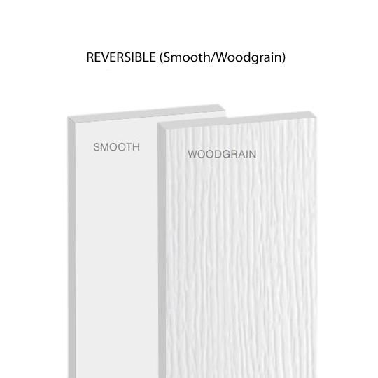 5/4" x 8" x 18' SurEdge&trade; Reversible Trimboard - Smooth/Woodgrain