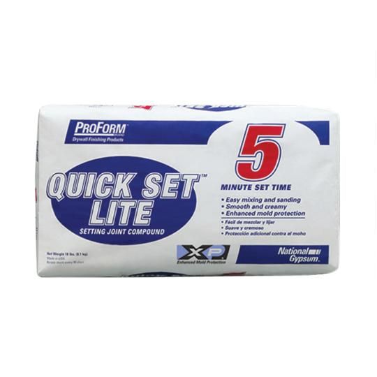 ProForm® Quick Set™ Lite Setting Compound - 5 Minutes Setting Time - 18 Lb. Bag