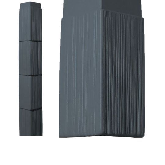 10" Staggered Shake Corner Piece with JChannel