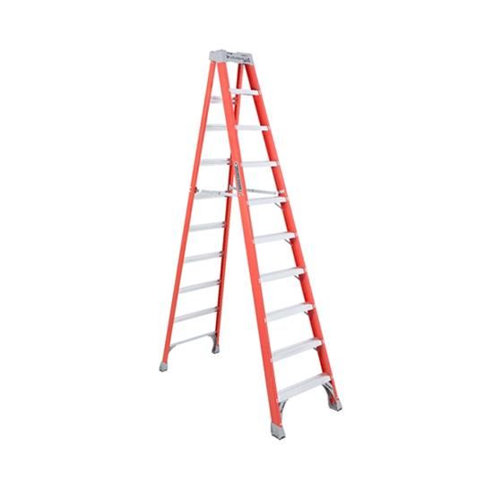 10' Fiberglass Step Ladder - 300 Pound Load Capacity