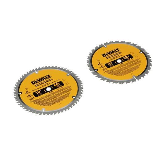 10" 32T & 60T Combo Circular Saw Blades - Pack of 2