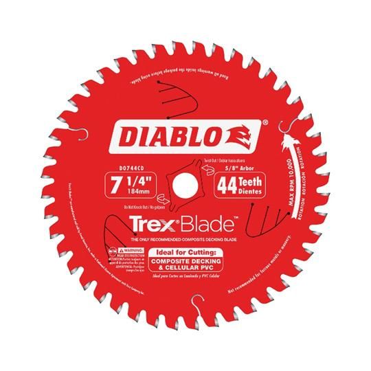 7-1/4" x 44-Tooth Diablo Circular Saw Blade