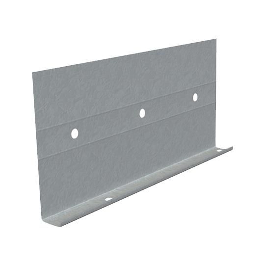 3-1/2" x 10' J-Weep High-Back Plaster Stop with 3/4" Ground & Weep Holes