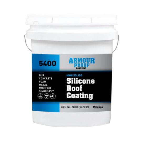 Armour Proof AP-5400 High Solids Silicone Roof Coating - 5 Gallon Pail