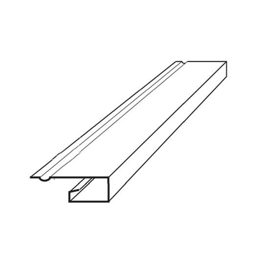 3/8" x 3/4" Aluminum J-Channel with Face
