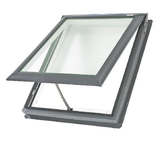 Manual "Fresh Air" Deck-Mounted Skylight with Aluminum Cladding & Laminated Low-E3 Glass