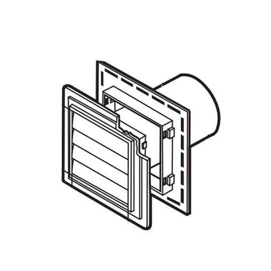 4" Louvered Exhaust Vent