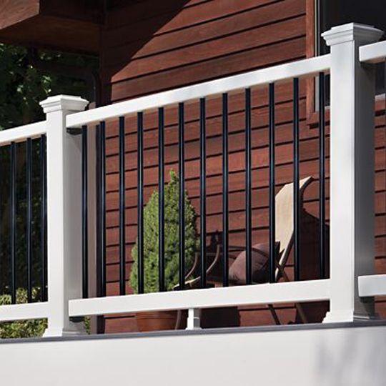 6" x 42" Select® Horizontal Rail Kit with Round Aluminum Balusters