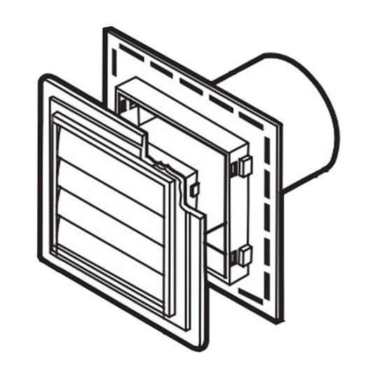 4" Louvered Exhaust Vent