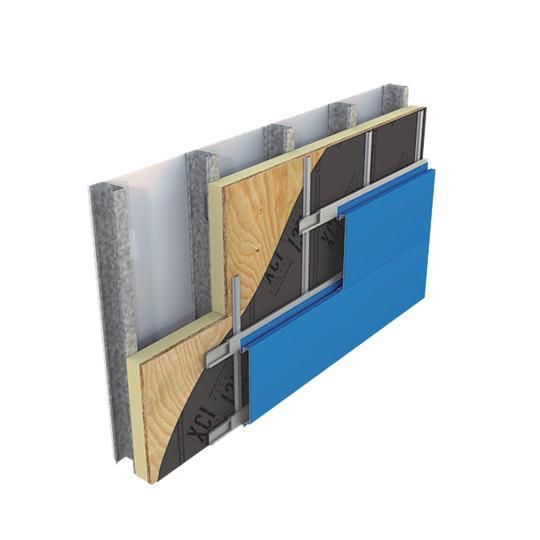 2.6" x 4' x 8' Xci Ply (Class A) Polyiso Insulation with 5/8" Plywood