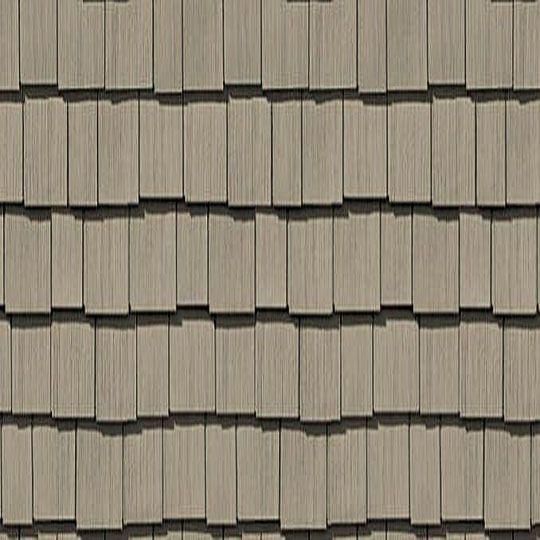 Cedar Impressions® Double 7" Staggered Perfection Polymer Shingle Siding - Cedar Grain Finish