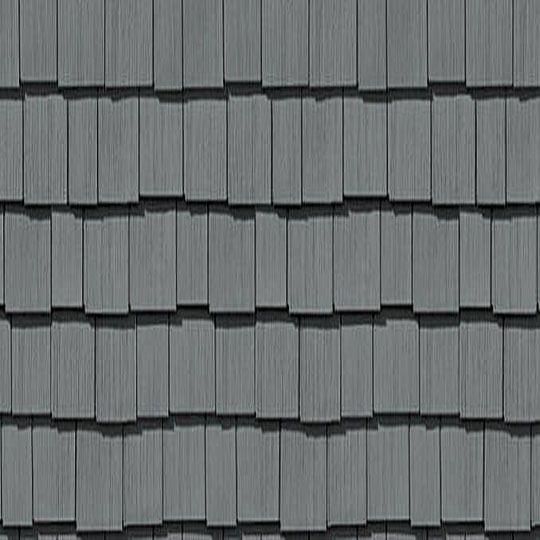 Cedar Impressions® Double 7 Staggered Perfection Polymer Shingle Siding Cedar Grain Finish