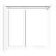 Monarch Materials Group 4040 Vinyl Pro 4&trade; Single Slider Insert Picture Window - Insulated Glazing (Clear) White