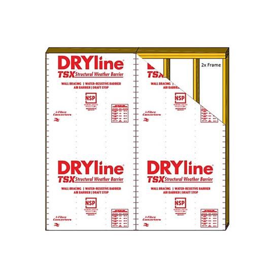 1/8" x 4' x 10' DRYline&reg; TSX Red-Grade Structural Sheathing