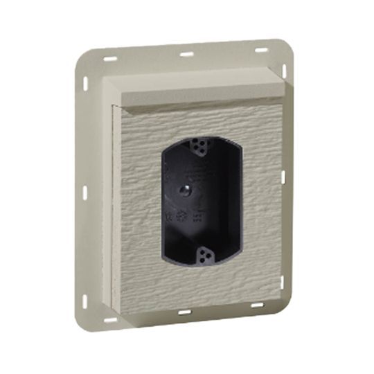 6" x 8" Diamond Kote® Cedar RigidMount™ UL Electrical Mount Block