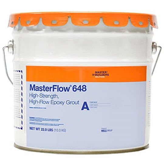MasterFlow 648 Low Dust Epoxy ResinBased Grout Part A 3.5 Gallon Pail