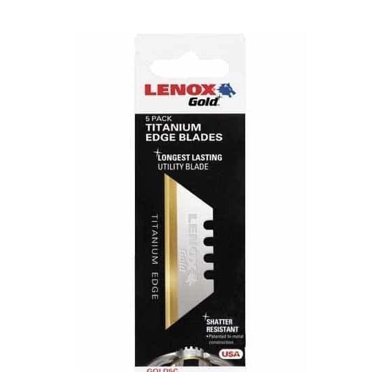 Lenox Gold Utility Knife Blade 20350GOLD50C 5/Box