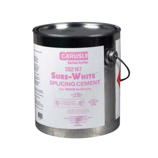 Carlisle SynTec Sure-White&reg; EPDM EP-95 Splicing Cement 1 Gallon Can White