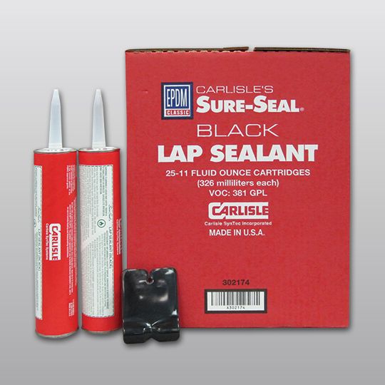 Carlisle SynTec Sure-Seal&reg; EPDM Lap Sealant 10 Oz. Tube Black