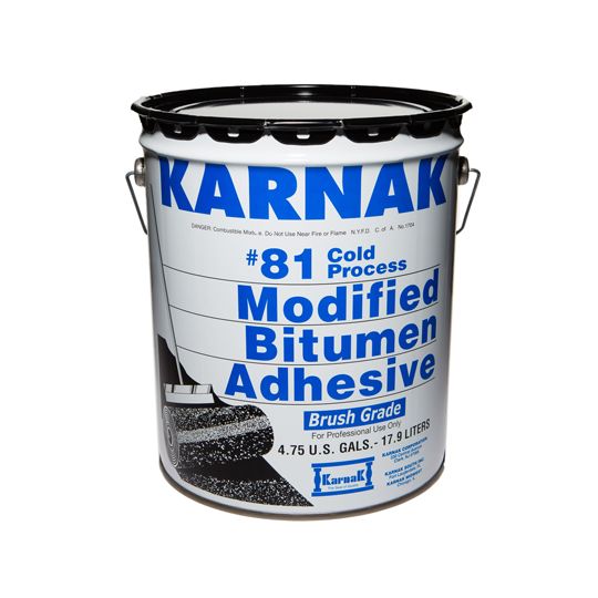 Karnak #81 Modified Bitumen Adhesive Brush Grade - 5 Gallon Pail