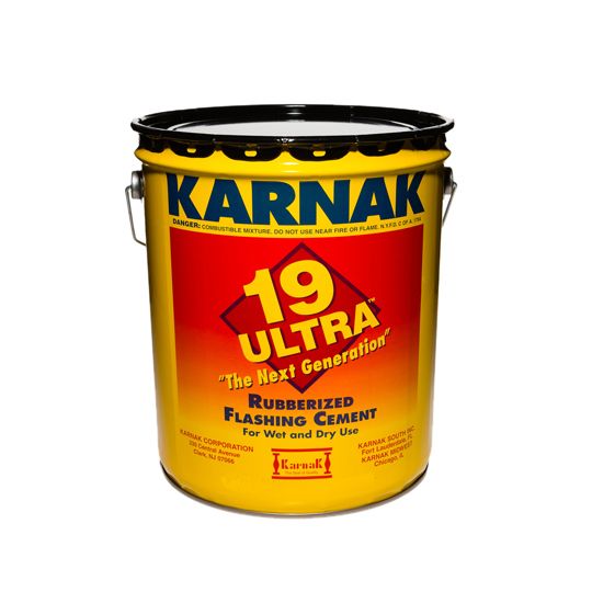 Karnak #19 Ultra Rubberized Flashing Cement Semi Grade - 5 Gallon