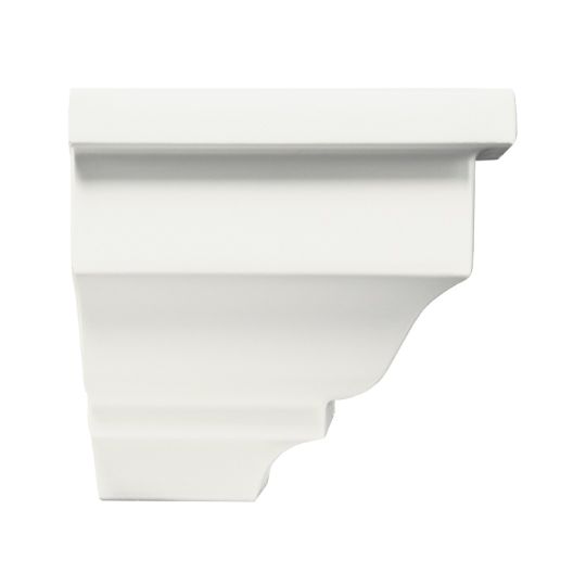 CertainTeed Siding Crown Molding Cap with Matte Finish - Pair Colonial White