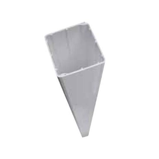 Berger Building Products 1-1/2" x 5" Painted Aluminum Short Gutter Wedge White