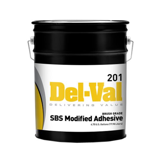 United Asphalt (New Jersey) Del-Val Brush Grade SBS Modified Adhesive - 5 Gallon Pail