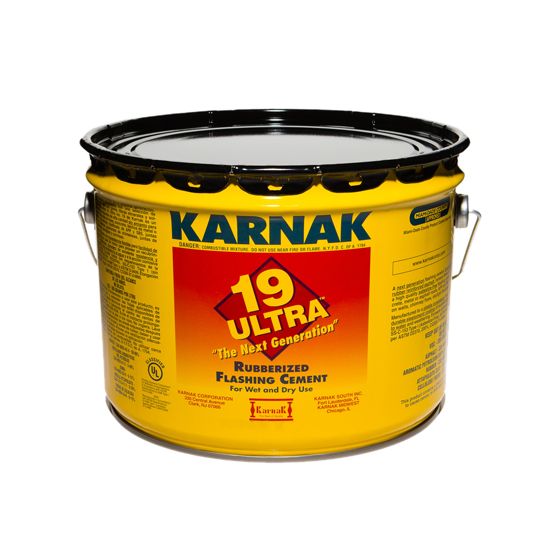 Karnak #19 Ultra Rubberized Flashing Cement Summer Grade - 3 Gallon Pail