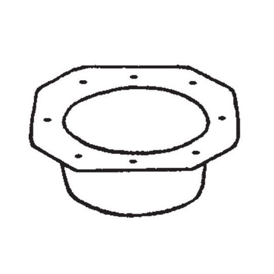 Berger Building Products 3" K-Style Oval Mill Finish Aluminum Wide Flange Pop Rivet Outlet