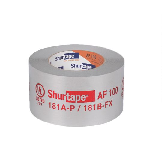 Shurtape Technologies 3" x 180' AF 100 UL 181A-P/B-FX Listed/Printed Aluminum Foil Tape Silver
