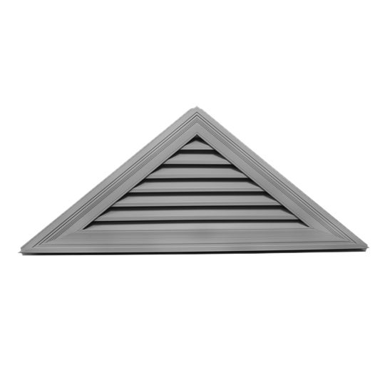 Mid-America Siding Components 23" x 56" Triangle Gable Vent with 10/12 Pitch White (001)
