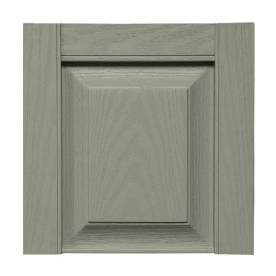 Mid-America Siding Components 14-3/4" x 11-3/4" Transom Top for Standard Raised Panel Shutters Musket Brown