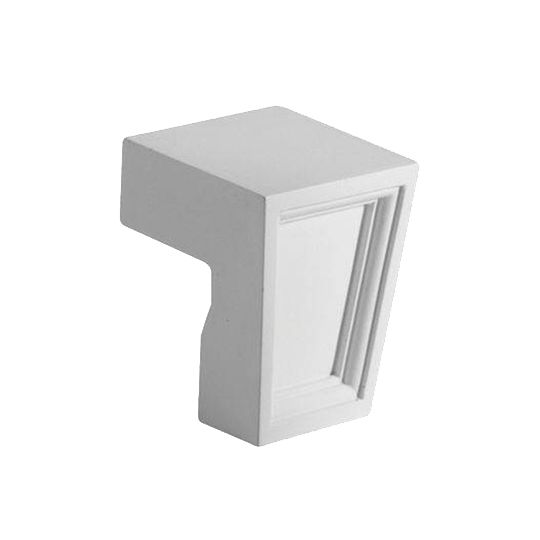 Fypon Molded Millwork Keystone for Louvers with Brickmould Trim