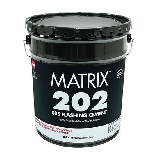 GAF Matrix&trade; 202 SBS Flashing Cement 5 Gallon Pail