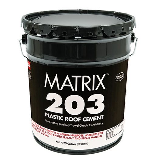 GAF Matrix&trade; 203 Plastic Roof Cement 5 Gallon Pail