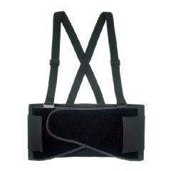 Custom LeatherCraft Large Elastic Back Support Belt with Suspenders