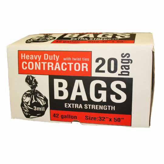 C&R Manufacturing Contractor Trash Bags - 20 per Box