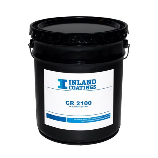 Inland Coatings CR-2100 Rubber Skylight Coating - 5 Gallon Pail Clear