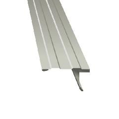 Metal Sales 10' D1.5 Standard Aluminum Style D Roof Edge with Hems