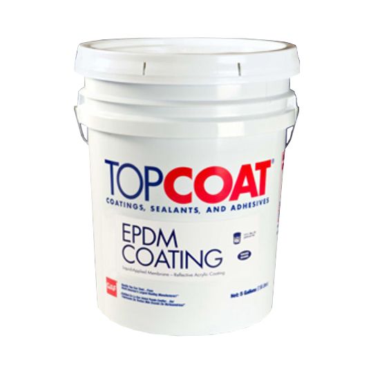 GAF TOPCOAT&reg; EPDM Coating 5 Gallon Pail White