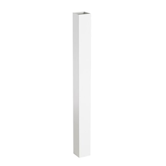 Color Guard Railing Systems 4" x 4" x 38" Vinyl Blank Post Sleeve White