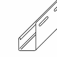 KP Building Products 1/2" J-Channel - (1" Face)