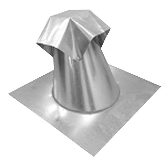 DOT Metal Products 8" to 6" Dia. Galvanized Steel Tapered Roof Jack for 3/12 to 6/12 Pitch