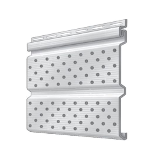 Royal Building Products Double 5" Fully-Vented Soffit - Brush Finish White