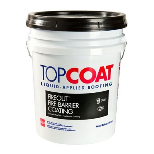 GAF TOPCOAT&reg; FireOut&trade; Fire Barrier Coating 5 Gallon Pail