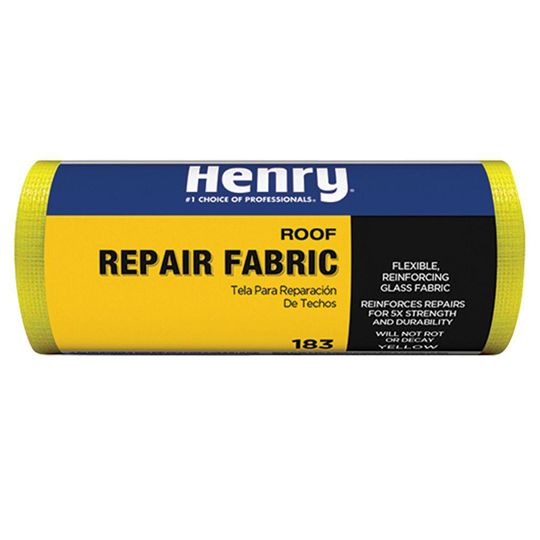 Henry Company 183 6" x 25' Roof Repair Resin Coated Fiberglass Fabric Yellow