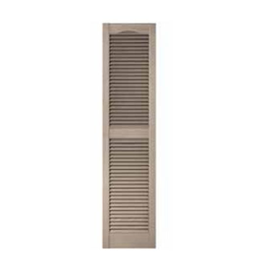Mid-America Siding Components 13-16-18 Louvered Shutter Black